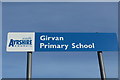 Girvan Primary School Sign