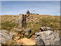 SD9717 : Aiggin Stone and Cairn by David Dixon