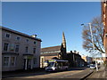 Looking across King Street towards Newcastle Congregational Church