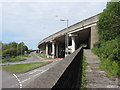 A48 and footpath beneath the M4 in Port Talbot