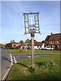 TQ6557 : Offham Village Sign by Chris Whippet