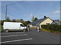 Lydbury North village hall on voting day