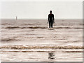 SJ3099 : Another Place Figure at Crosby Beach by David Dixon