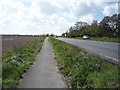 Cycle path beside the A12