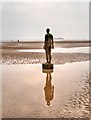 SJ2999 : Iron Man on the Beach at Blundellsands by David Dixon