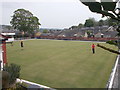 Milnsbridge Bowling Club Green - viewed from Bowling Street