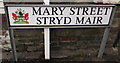 Mary Street/Stryd Mair name sign, Neath