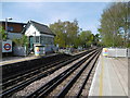 Signal box at Woodside Park Underground station