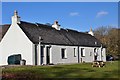 NG9338 : Cottages at Strathan by Jim Barton