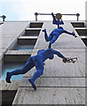 "Climbers, 1996-1998"  by Ofra Zimbalista on Maya House, Southwark