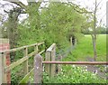 Footbridge at start of path from Gilvers Lane to Hook Bank