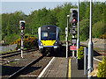 A train arriving at Derry/Londonderry Station