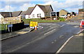 Gwyriad/Diversion sign facing Hillcroft, Johnston