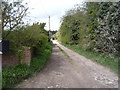 Farm track off West Road. West End