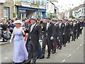 Leading the mid-day dance on Helston Flora Day 2016