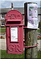 Close up, George V postbox on Cromer Road. Overstrand