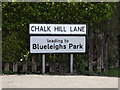 TM1150 : Chalk Hill Lane sign by Geographer