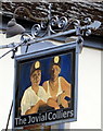 Jovial Colliers name sign,  Upper Lydbrook