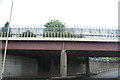 View of the Metropolitan line railway bridge over the A412 Rectory Road #4