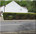 Street name in a hedge, Ystradgynlais