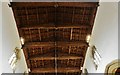 Somerton: St. Michael and All Angels church: The nave roof with its 640 deeply coffered panels