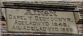 Welsh inscription on Ainon Welsh Baptist chapel, Ystradgynlais