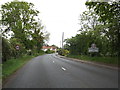 TM1647 : Entering Westerfield on the B1077 Westerfield Road by Geographer