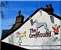 SS7597 : Unseasonal side of the Greyhound, Neath by Jaggery