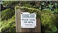 Sign - Farmland, Please Close The Gate