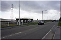 The A484 entering Carmarthenshire