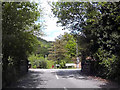 Approaching the A496 junction