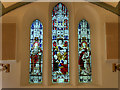 SU2103 : Burley Church, West Window by David Dixon