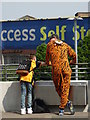 Football fans on the concourse at Wembley Stadium