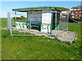 Derelict cliff top shelter