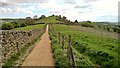 Newly improved footpath along Ridge of Kerridge looking towards Kerridge Hill