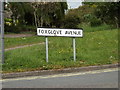 TM0854 : Foxglove Avenue sign by Geographer