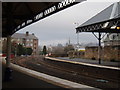 The line to Dundee at Perth Rail Station