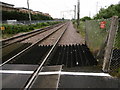 Looking down the line from Rainham station