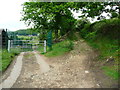 The Shepherd House bridleway at the entrance to Roebucks