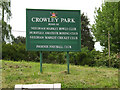 Crowley Park sign