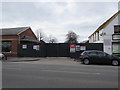 Demolition site entrance, Llandaff North, Cardiff 