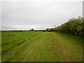 Farm Tractors working in Field close to Hole Cottage