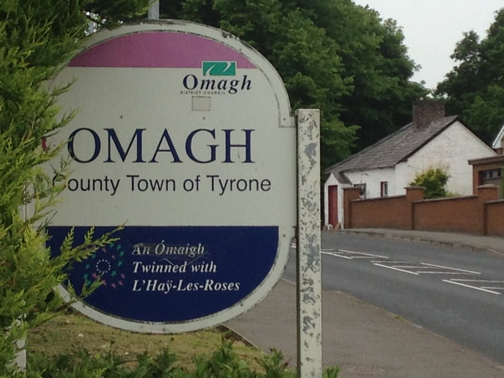 Sign for Omagh © Kenneth Allen :: Geograph Ireland