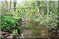 Cottages Beck looking towards overhead pipeline