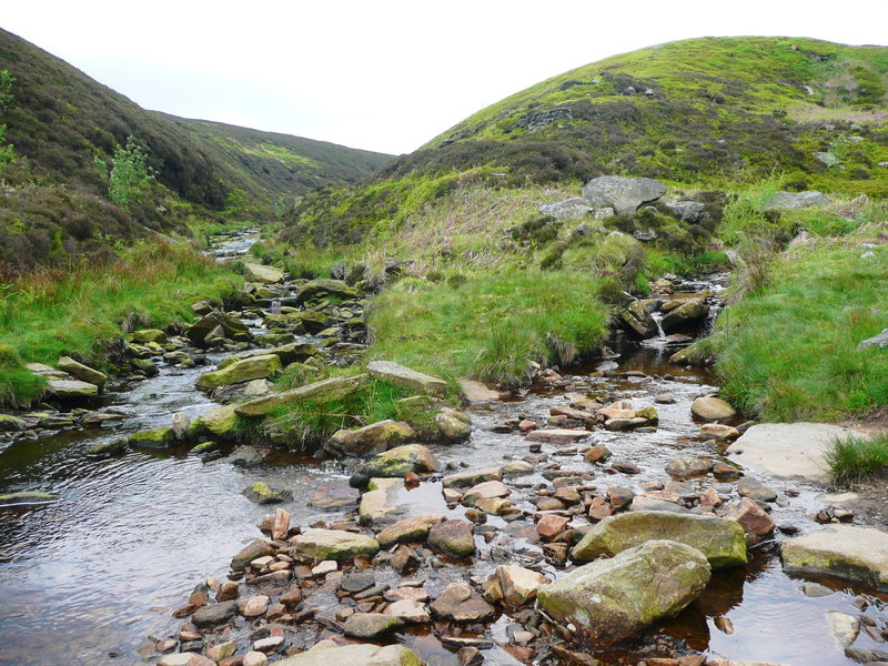 Confluence of Dean Clough and Reap Hill... © Humphrey Bolton ...