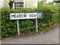 Meadow View sign