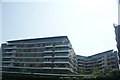 View of apartments on the River Lea from the River Lea towpath #2