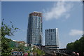 View of Capital Towers next to the Bow Flyover from the River Lea #5