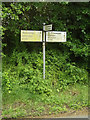 TM0258 : Roadsign on the B1115 Finborough Road by Geographer