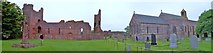 NU1241 : Lindisfarne Priory ruins by Len Williams